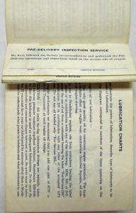 1965 Studebaker Owner Protector Service Book Original Used - Canadian