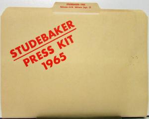 1965 Studebaker Press Kit Daytona Wagonaire Cruiser Photos Specs Original