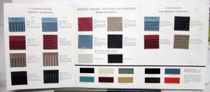 1965 1966 Studebaker Upholstery Vinyl Cloth Paint Chips Decor Sales Folder Orig