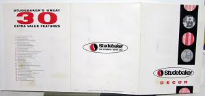 1965 1966 Studebaker Upholstery Vinyl Cloth Paint Chips Decor Sales Folder Orig