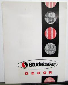 1965 1966 Studebaker Upholstery Vinyl Cloth Paint Chips Decor Sales Folder Orig