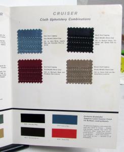 1965 1966 Studebaker Upholstery Vinyl Cloth Paint Chips Decor Sales Folder Orig