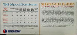 1966 Studebaker Cruiser Commander Daytona Wagonaire Color Sales Brochure Orig