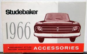 1966 Studebaker Accessories Sales Folder Daytona Cruiser Commander Wagonaire