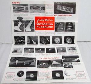 1966 Studebaker Accessories Sales Folder Daytona Cruiser Commander Wagonaire