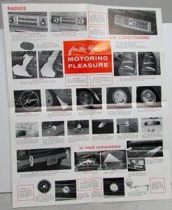 1966 Studebaker Accessories Sales Folder Daytona Cruiser Commander Wagonaire