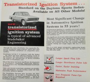 1965 1966 Studebaker Daytona Transistorized Ignition System Sales Folder Orig