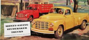 1950 Studebaker Truck 1 3/4 Ton 8 Ft Pickup 1 Ton 9 Ft Stake Sales Folder Orig