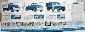 1958 Studebaker Transtar 1 1/2- 2- 2HD- Ton Trucks 3E28 3E38 3E40 Sales Folder