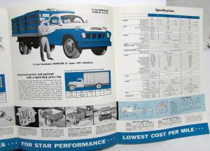 1958 Studebaker Transtar 1 1/2- 2- 2HD- Ton Trucks 3E28 3E38 3E40 Sales Folder