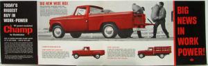 1961 Studebaker Champ Truck 6E5 6E7 6E10 6E12 1/2 & 3/4 Ton Sales Folder Orig