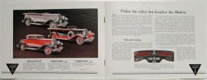 1931 Hudson Greater 8 Sedan Brougham Roadster Phaeton Coach Coupe Sales Brochure