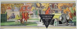1931 Hudson Greater 8 Sedan Brougham Roadster Phaeton Coach Coupe Sales Brochure