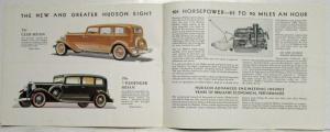 1932 Hudson Greater 8 Sedan Coupe Coach Suburban Brougham Sales Brochure Orig