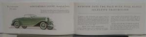 1932 Greater Hudson Eight Pacemaker Color Sales Brochure