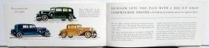 1932 Greater Hudson Eight Pacemaker Color Sales Brochure
