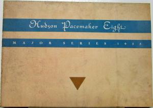 1933  Hudson Pacemaker Eight Major Series Auto Original Sales Folder