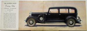 1933  Hudson Pacemaker Eight Major Series Auto Original Sales Folder