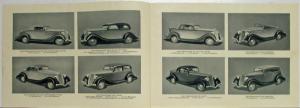 1934 Hudson Terraplane Standard 6 & Deluxe 6 Sales Brochure Original
