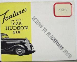 1935 Hudson Six Sales Folder Mailer Original