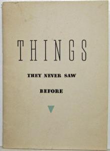1936 Hudson Things They Never Saw Before Automobile Book Brochure Original