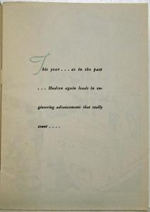 1936 Hudson Things They Never Saw Before Automobile Book Brochure Original