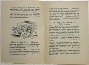 1936 Hudson Things They Never Saw Before Automobile Book Brochure Original