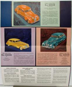 1939 Hudson Six One Twelve Country Club Series Six & Eight Sales Folder Original