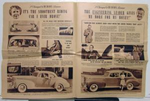 1941 Hudson Six Super Six Commodore Series Newsprint Style Sales Folder Original