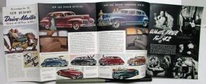 1942 Hudson 6 Deluxe 6 Super 6 & Commodore 6 8 Custom 8 Sales Brochure Original