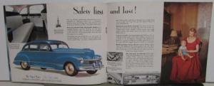 1946 Hudson Super Six and Eight Commodore Six and Eight Sales Brochure Original