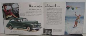 1946 Hudson Super Six and Eight Commodore Six and Eight Sales Brochure Original