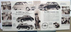 1946 Hudson Super and Commodore Series Sixes & Eights Sales Folder Original