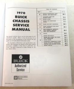 New 1970 Buick Dealer Service Shop Manual Skylark LeSabre Riviera GS 455 Electra