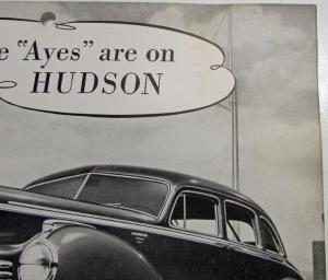 1946 Hudson Dealer Model Reference Identification Sheet 1937 To 1946 Orange