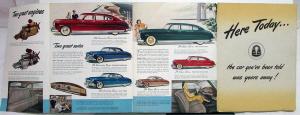 1948 Hudson Super 6 & 8 And Commodore 6 & 8 Color Sales Brochure Original