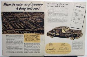 1948 Hudson Super 6 & 8 And Commodore 6 & 8 Color Sales Brochure Original