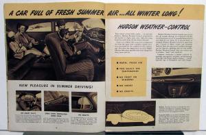 1948 Hudson Super 6 & 8 And Commodore 6 & 8 Color Sales Brochure Original