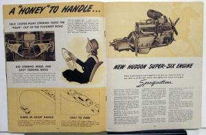 1948 Hudson Super 6 & 8 And Commodore 6 & 8 Color Sales Brochure Original