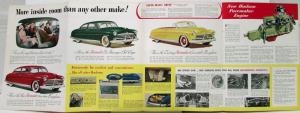 1950 Hudson Pacemaker Brougham Club Coupe Convertible Sales Folder Original