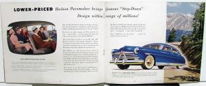 1950 Hudson Pacemaker Super Custom Commodore Color Sales Brochure Original