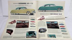 1952 Hudson Hornet & Wasp Color Sales Folder Original Large