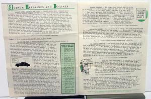 1952 Hudson Newsletter Vol 8 No 4 Sep Motoring & Non Motoring Articles Original