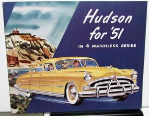 1951 Hudson Sales Brochure Original Series Hornet Pacemaker Commodore Super 6