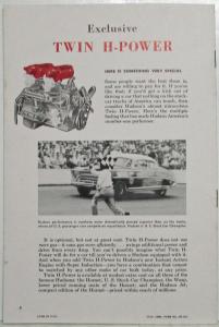1954 Hudson Power Package Engines Brakes Steering Sales Brochure Original