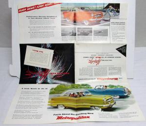 1954-1955 Hudson Metropolitan Color Sales Folder Original