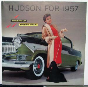 1957 Hudson Hornet Hollywood Hardtop Sedan & Super Models Color Sales Folder