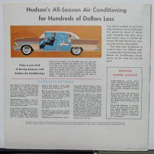 1957 Hudson Hornet Hollywood Hardtop Sedan & Super Models Color Sales Folder