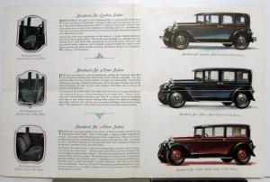 1927 Nash Standard Six Sedan Original Color Sales Folder