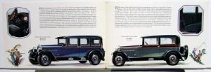 1928 Nash Advanced Six Sedan 2 & 4 Door Original Color Sales Folder